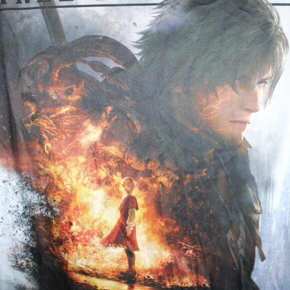 Final Fantasy XVI (16) Fabric GameStop Promo Poster Banner 24"x 34" RARE - Picture 3 of 7